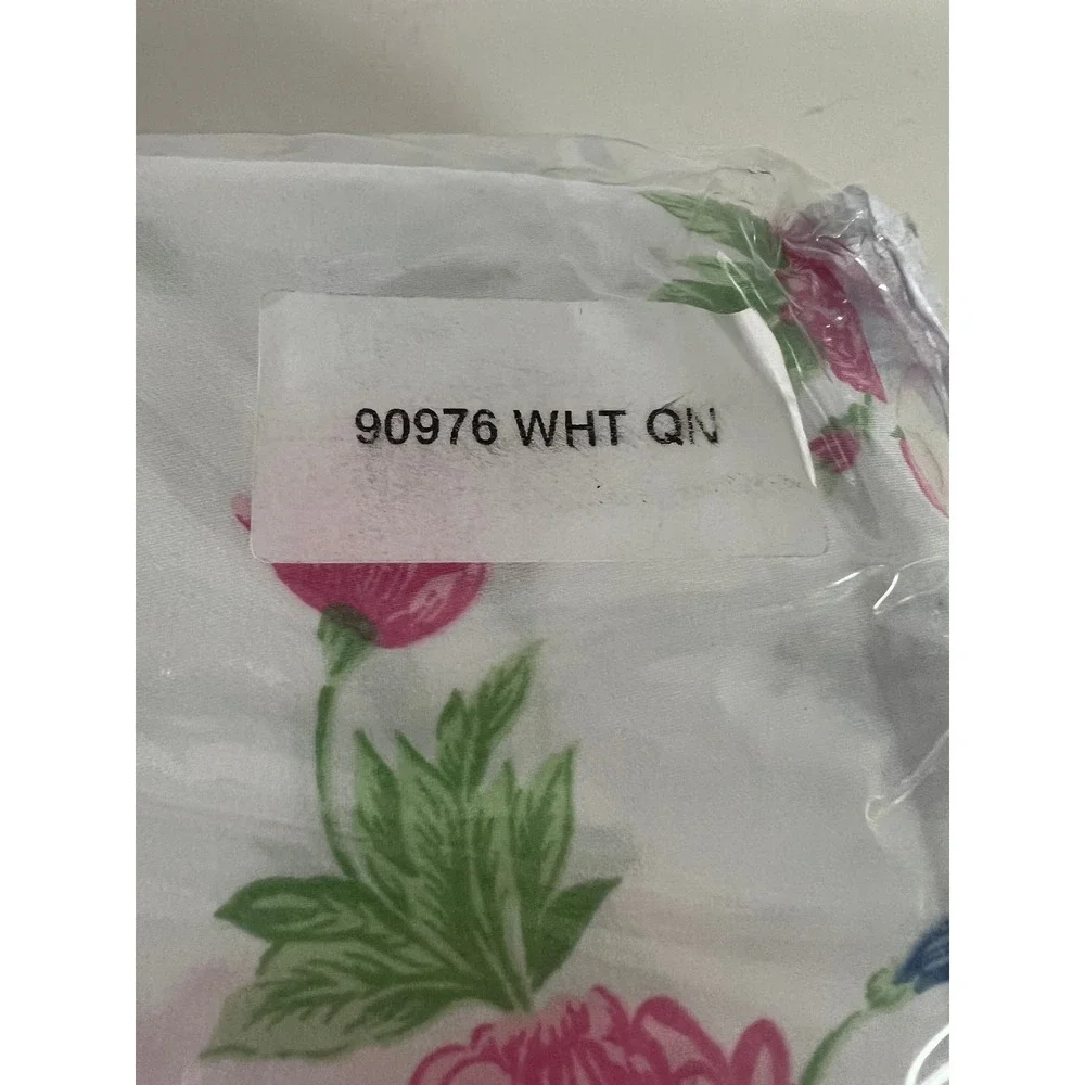 The Vermont Country Store Ella Simone Pastel Garden Sheet Set Queen Floral HTF